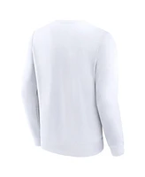 Fanatics Men's Alexander Ovechkin White Washington Capitals Nhl All-Time Leading Goal Scorer The Great 895 Fleece Pullover Sweatshirt
