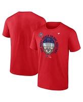 Fanatics Men's Alexander Ovechkin Athletic Red Washington Capitals Nhl All-Time Leading Goal Scorer Caricature T-Shirt