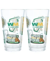 Atlantic Group Distribution 2025 Wm Phoenix Open Scatter Print Pint Glasses, Set of 2