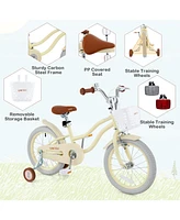 16 Inch Kids Bike Adjustable with Training Wheels Ages 3-8 Years Olds