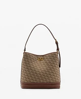Mango Women's Printed Logo Shopper Bag
