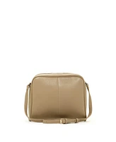 Susu Leather Crossbody Bag for Women Medium Size Beige Purse