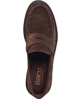 Born Men's Langley Suede Leather Slip On Penny Loafers