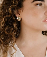 Ettika Minimal Curved Square Stud Earrings