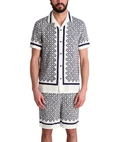 Karl Lagerfeld Paris Men's Double L Short-Sleeve Shirt
