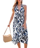 Cupshe Women's Bold Glamour Abstract Maxi Beach Dress