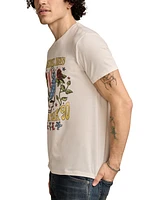 Lucky Brand Men's Grateful Dead America Short Sleeve Crewneck Graphic T-Shirt