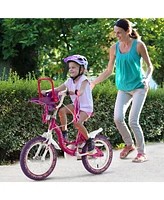 14 Inch Kids Bike with Doll Seat and Removable Training Wheels