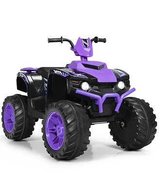 12V Kids Ride on Atv with Led Lights and Treaded Tires and Led lights