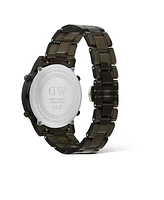 Daniel Wellington Unisex Chronograph Gray Plastic Watch, 42mm