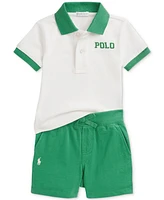Polo Ralph Lauren Baby Boys Jersey Shirt & Shorts Set