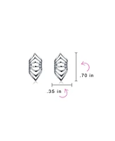 Bling Jewelry Minimalist Chevron Ear Cuff Cartilage Clip Wrap Helix Non-Pierced 14K Gold Plated