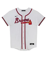 Outerstuff Preschool White Atlanta Braves Home Blank Replica Jersey