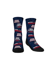 Rock 'Em Big Boys and Girls Navy UConn Huskies 2025 Ncaa Women's Basketball National Champions All-Over Crew Socks