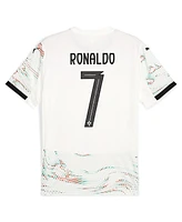 Puma Men's Cristiano Ronaldo White Portugal National Team 2025 Away Replica Jersey