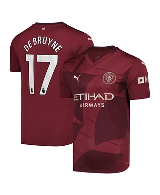 Puma Men's Kevin De Bruyne Burgundy Manchester City 2024/25 Third Replica Player Jersey