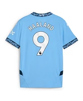Puma Youth Erling Haaland Light Blue Manchester City 2024/25 Home Replica Player Jersey