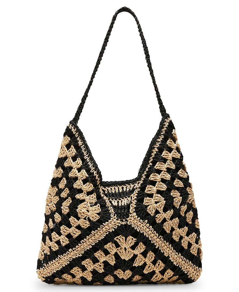 Steve Madden Bora Small Crochet Hobo Bag