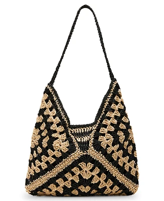 Steve Madden Bora Small Crochet Hobo Bag