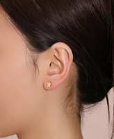 Disney Cubic Zirconia Mickey Mouse Football Earring Set