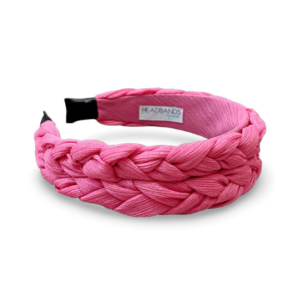 Women's Blushing Braid Headband - Hot Pink