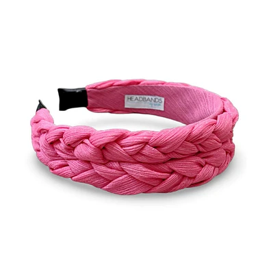 Women's Blushing Braid Headband - Hot Pink