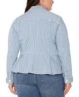 Liverpool Los Angeles Trendy Plus Peplum Jacket