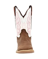 Durango Boys Lil' Rebel Pro Trail Brown and White Western Boot