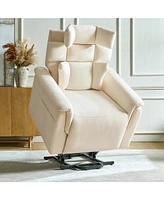Embrace Traditional Power Lift Recliner with Heat and Massage