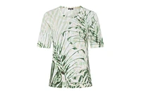 Olsen Women's Embellished Palm Print T-Shirt