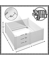 48" x 48" x 18" Whelping Box for Dogs and Puppies, Birthing Pen with Rails
