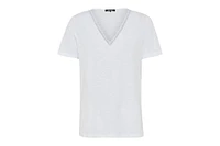 Olsen Women's Modern Eyelet V-Neck T-Shirt