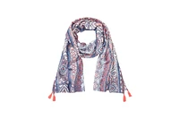 Olsen Ornamental Borer Print Tassel Scarf