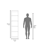 Vinton Xs Bookcase Compact Bookshelf with Multiple Shelves
