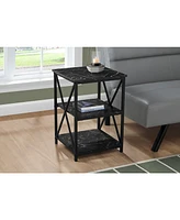 Space-Saving End Table with Two Shelves – Perfect for Small Living Rooms or Bedrooms