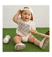 Sweet Wink Baby Boys Home Run Patch Short Sleeve Romper