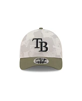 New Era Men's Light Beige/Olive Tampa Bay Rays 2025 Armed Forces Day 9FORTY M-Crown A-Frame Adjustable Hat