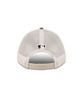 New Era Men's Light Beige/Olive Seattle Mariners 2025 Armed Forces Day 9FORTY M-Crown A-Frame Adjustable Hat