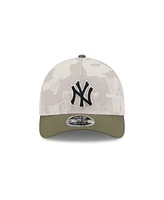New Era Men's Light Beige/Olive New York Yankees 2025 Armed Forces Day 9FORTY M-Crown A-Frame Adjustable Hat