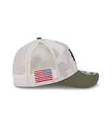 New Era Men's Light Beige/Olive New York Mets 2025 Armed Forces Day 9FORTY M-Crown A-Frame Adjustable Hat