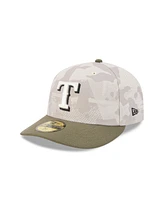 New Era Men's Light Beige/Olive Texas Rangers 2025 Armed Forces Day 59FIFTY Fitted Hat