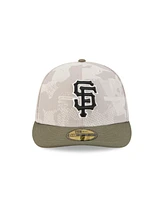 New Era Men's Light Beige/Olive San Francisco Giants 2025 Armed Forces Day 59FIFTY Fitted Hat