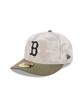 New Era Men's Light Beige/Olive Boston Red Sox 2025 Armed Forces Day 59FIFTY Fitted Hat