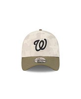 New Era Men's Light Beige/Olive Washington Nationals 2025 Armed Forces Day 39THIRTY Flex Hat