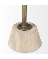 Blended Wood Round End Table with Timeless Appeal