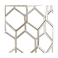 Honeycomb Hexagonal End Table for Modern Living Room or Bedroom
