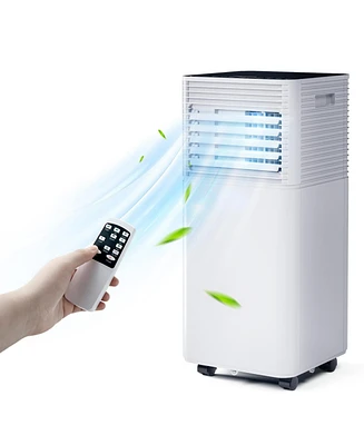 8000 Btu Portable Air Conditioner, 3-in-1 Ac Unit with Dehumidifier, Fan, and 24H Timer, Cools Rooms up to 230 Sq.Ft, Sleep Mode, Adjustable Exhaust