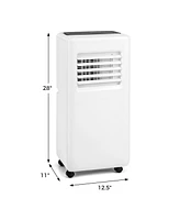 3-in-1 8000 Btu Portable Air Conditioner with Remote Control