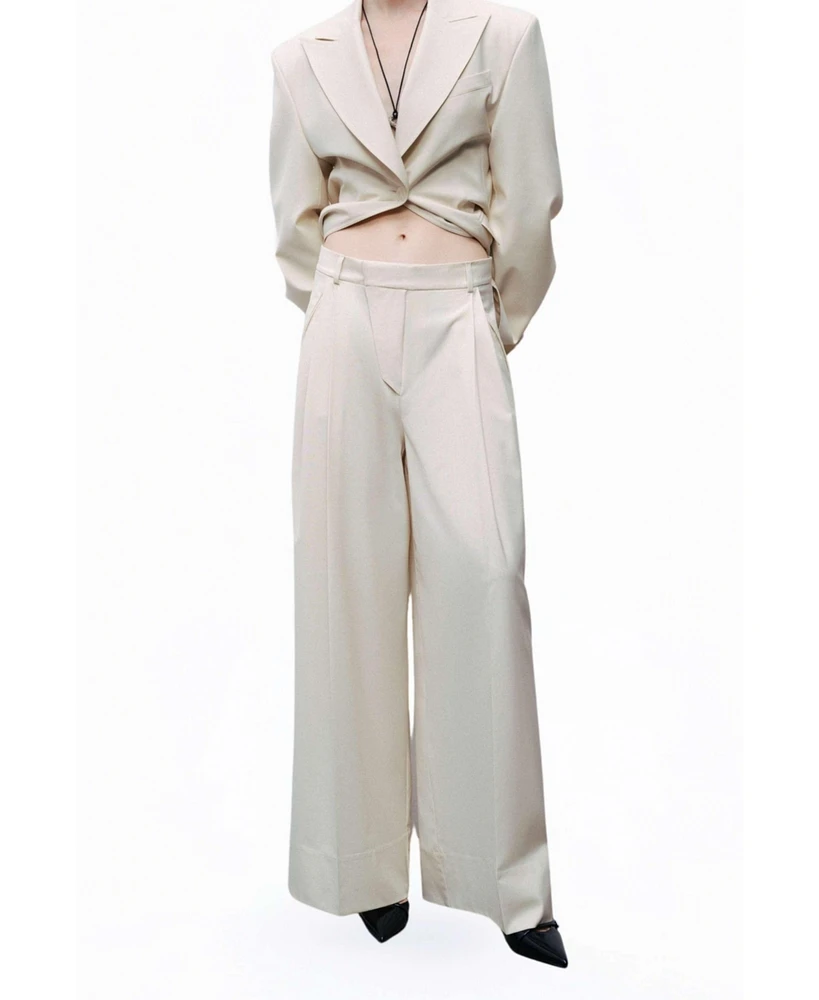 Nocturne Women's Asymmetric Placket Detail Pants