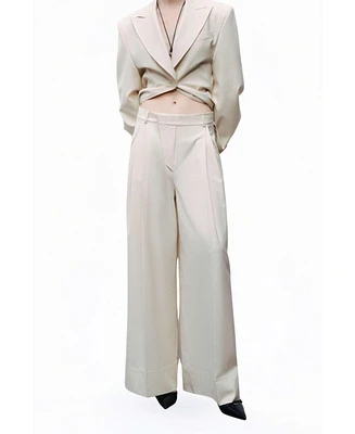 Nocturne Women's Asymmetric Placket Detail Pants